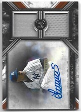 2022 Topps Museum Collection Luis Severino /299 Dual Swatches Relic Autographs