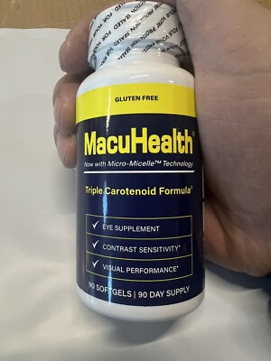 Macuhealth Triple Carotenoid Formula - Eye Vitamins for Adults - 90 Softgels