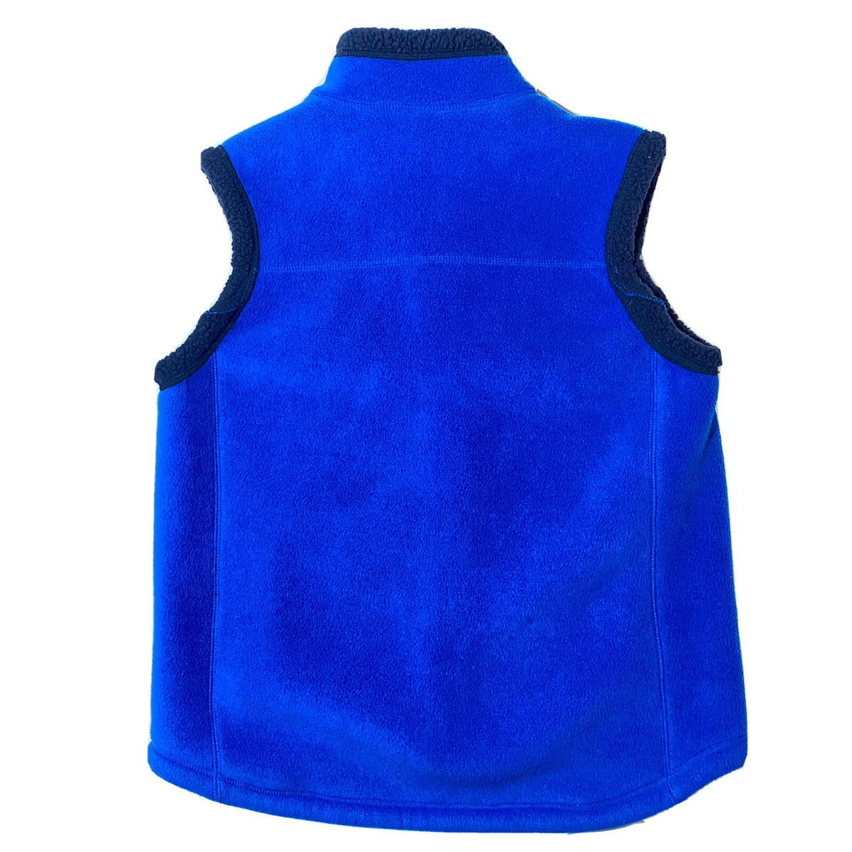 Gap Kid's Fleece Full Zip Pocketed Blue Vest Jacket Boy's Size