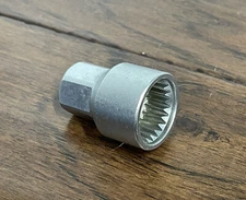 PORSCHE Wheel Locking Key Socket, Rim Anti-Theft Lug Nut Remover SOCKET