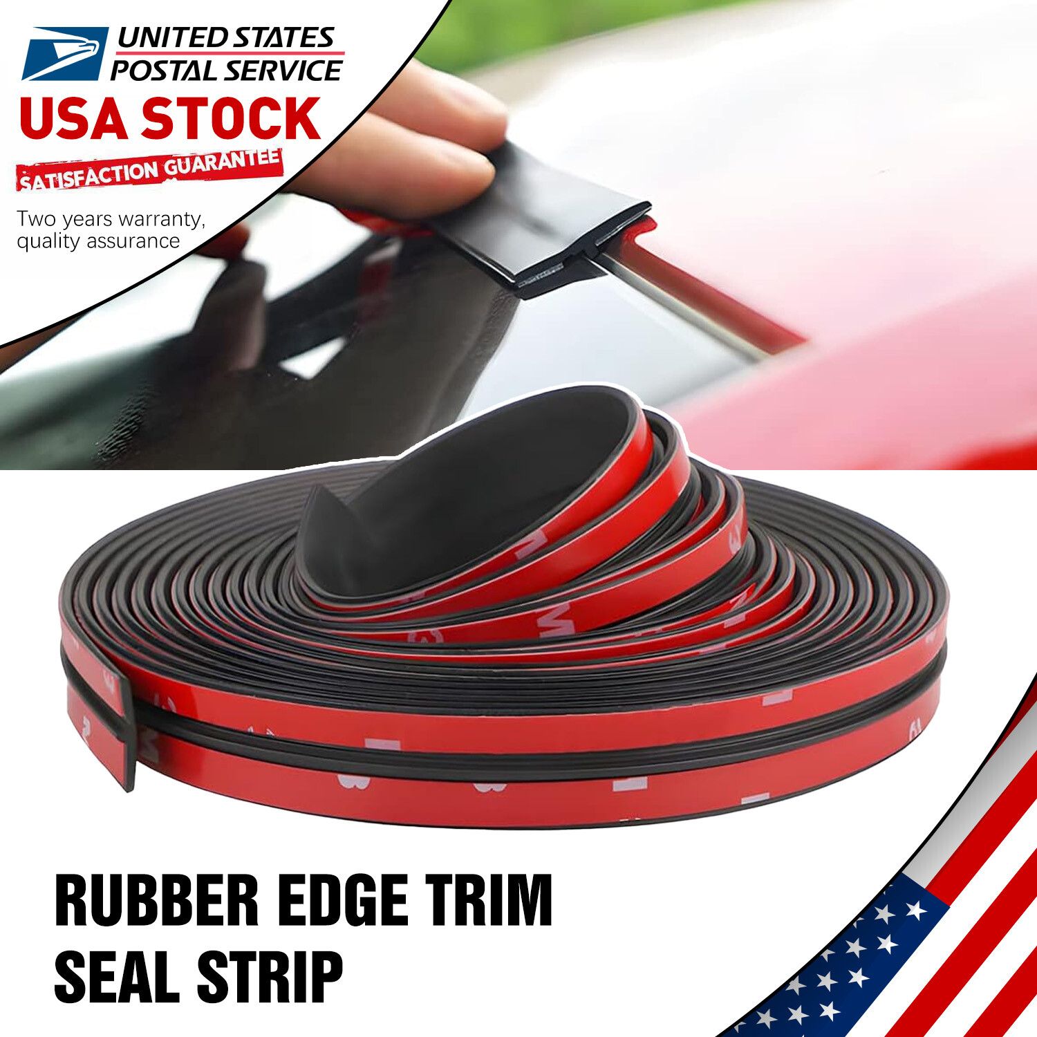 20FT T-Shaped Car Door Edge Guard Rubber Protector Mold Strip