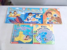5 NICK JR BOOK CLUB PLAY TO LEARN HC WHALES VOYAGE SAFARI DIEGO TURTLE TAPIR