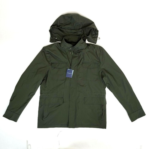 Peter Millar Herren Large XL Flex Discovery $ 798 Allwetter Regenjacke Kapuze grün - Bild 1 von 9