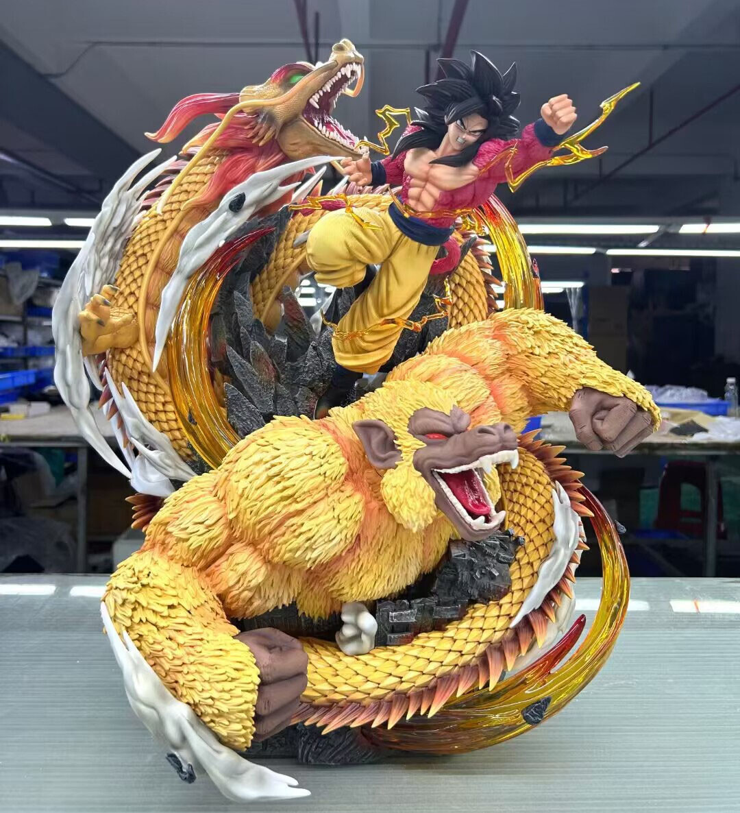 Kylin Studio Goku Dragon Fist Super Saiyan 4 Resin Dragon Ball
