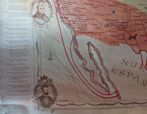 Antique map the spanish heritage and celebration of the quincentenary America - Picture 5 of 13