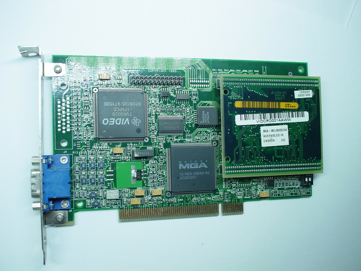 MATROX 576-04 REV.A PCI VIDEO CARD 2 MB CANADA MGA TVP3026-175PCE