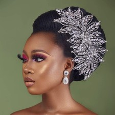 Wedding Headband Rhinestone Bridal Headpieces For Women Hair Accessories Silver