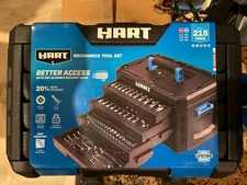 HART 215-Piece Mechanics Tool Set, Multiple Drive, Chrome Finish