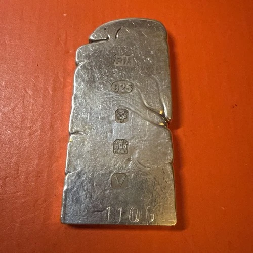 Edinburgh Sterling Silver Bullion Hand Poured  110g Bar