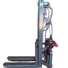Mini carretilla elevadora eléctrica 300 kg 1,6 m 1,2 m apilador semi eléctrico portátil de elevación