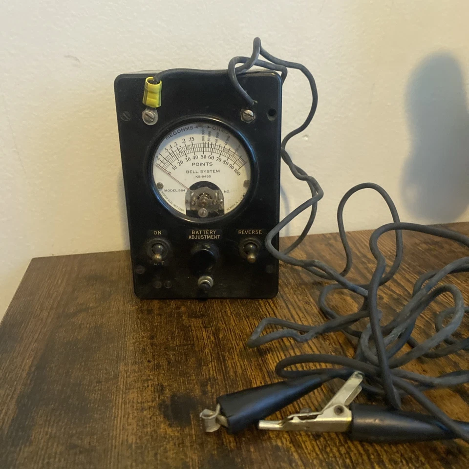 Sistema de campana eléctrica Western vintage - medidor de ohmios sin probar - KS-8455 - 1980’s Foto 2 de 4