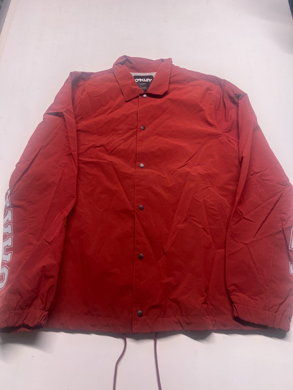 Oakley Windbreaker Jacket Red Pullover Custom Fit… - image 1