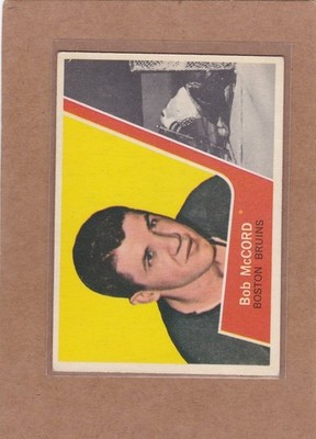 1963-64 TOPPS HOCKEY BOB MCCORD #6 BRUINS EX *A48700