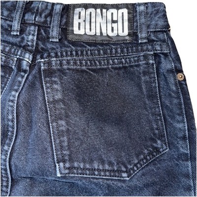 VTG 90s BONGO Gene High Rise Taper Womens Sz 7 Jeans Dark Blue Indigo Model 2-02