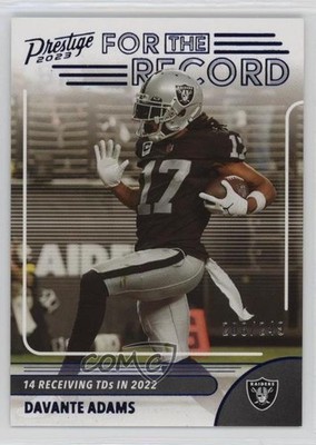 2023 Panini Prestige For the Record Xtra Points Blue /249 Davante Adams #8 ms9