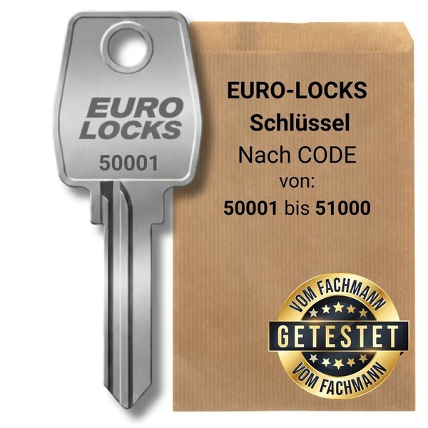 Euro-Locks ErsatzschlüSsel 50001-51000 MöBel Spind Briefkasten SchlüSsel Code-image