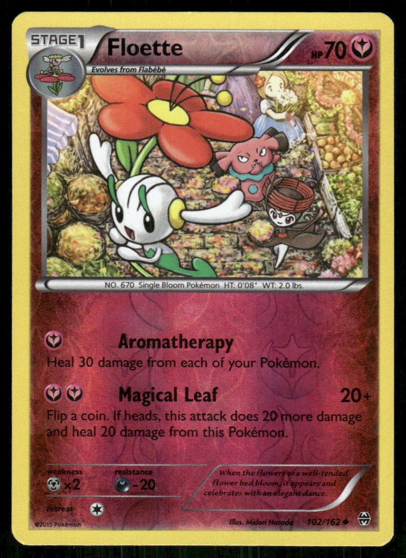 Floette XY - BREAKthrough [102/162] Uncommon Reverse Holofoil NM Pokemon