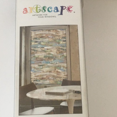 Artscape Terrazzo Stained Glass Visual Effect Window Privacy Film 24 x 36 In.