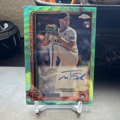 TOPPS CHROME 2024 TREVOR MCDONALD RA-TMC RC AUTO SERIAL NUMBERED /199 GIANTS