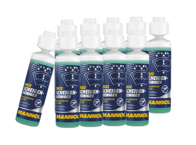 10x 250ml MANNOL Scheiben Reiniger Konzentrat / Window Cleaner 1:100 (5022)