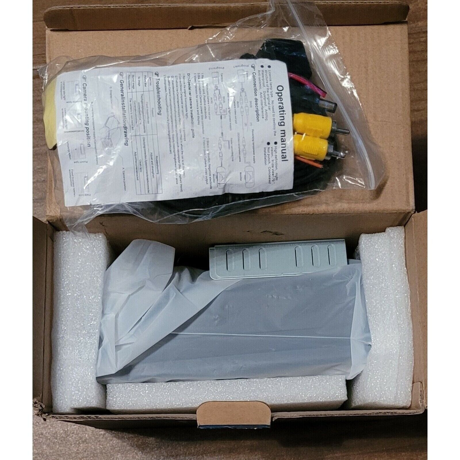 Hieha Double DIN 7" Car Stereo Bluetooth Touchscreen w/ Backup Camera Kit New