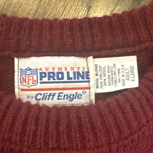 Maglione Vintage Phoenix Cardinals XL Cliff Engle Uomo Rosso Arizona - Foto 2 di 7