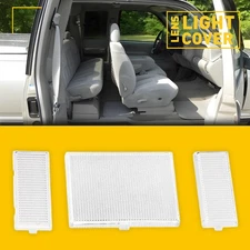 2PCS Clear Map Dome Light For Chevy C2500 C3500 K2500 K3500 1988-2000 Clear Lens