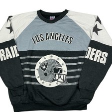 Vintage Los Angeles Raiders 90s NFL black/gray Crewneck USA made size Large