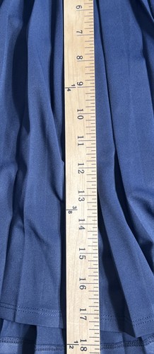 TOMMY HILFIGER Womens Tennis Skirt Size Large Blue Ruffle~Elastic Waist - Picture 2 of 7