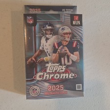 Topps Chrome NFL 2025 Trading Card Box Chase Pulsar Parallels Levis Maye