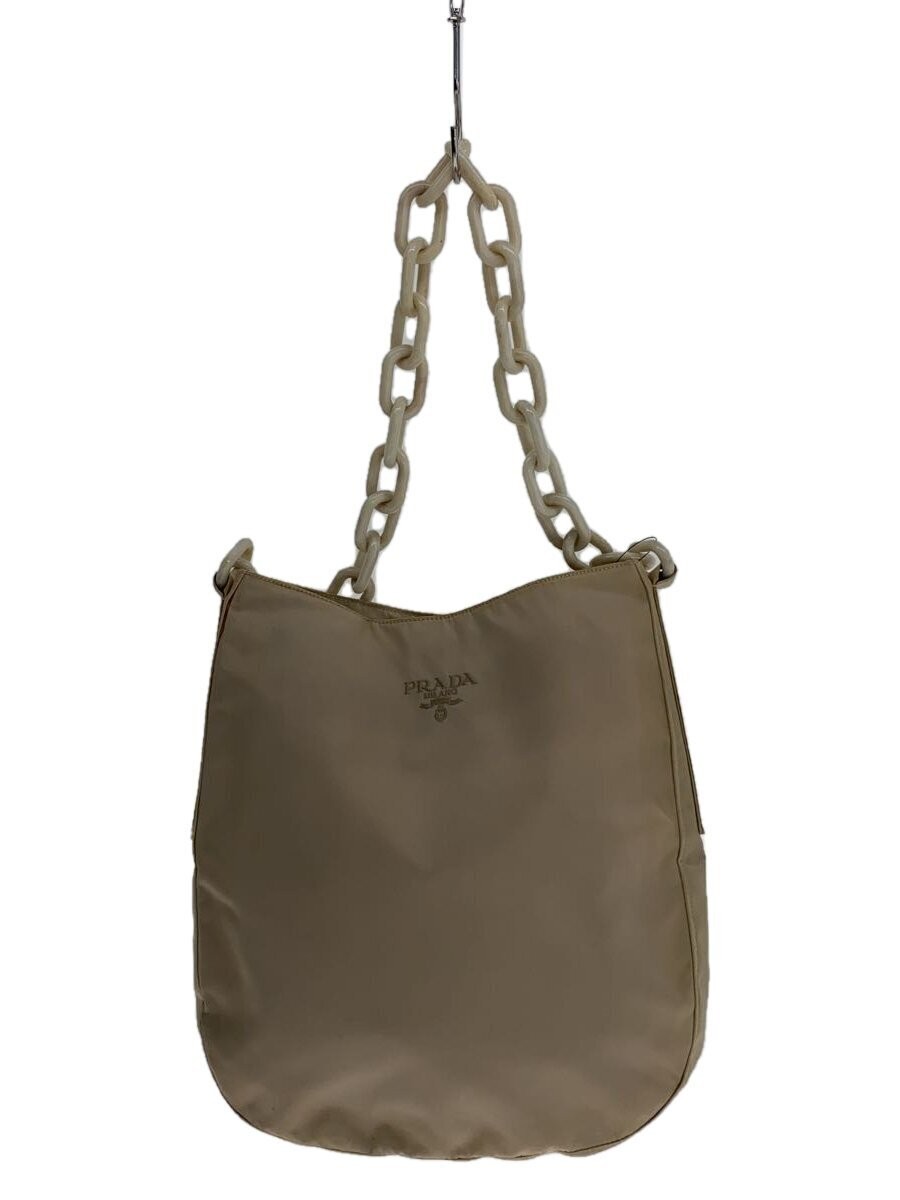 Prada Nylon Shoulder Bag in Classic Beige-image
