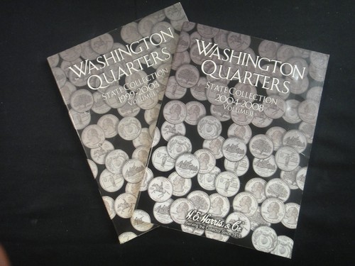 Harris 1999-2008 Washington State Quarter 2 Folders FOR 1 PRICE USED NO COINS