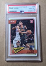 TRAE YOUNG ~~~ ROOKIE  PSA 10 GEM MINT ~~~ 2018 panini chronicles card #665. rookie card picture