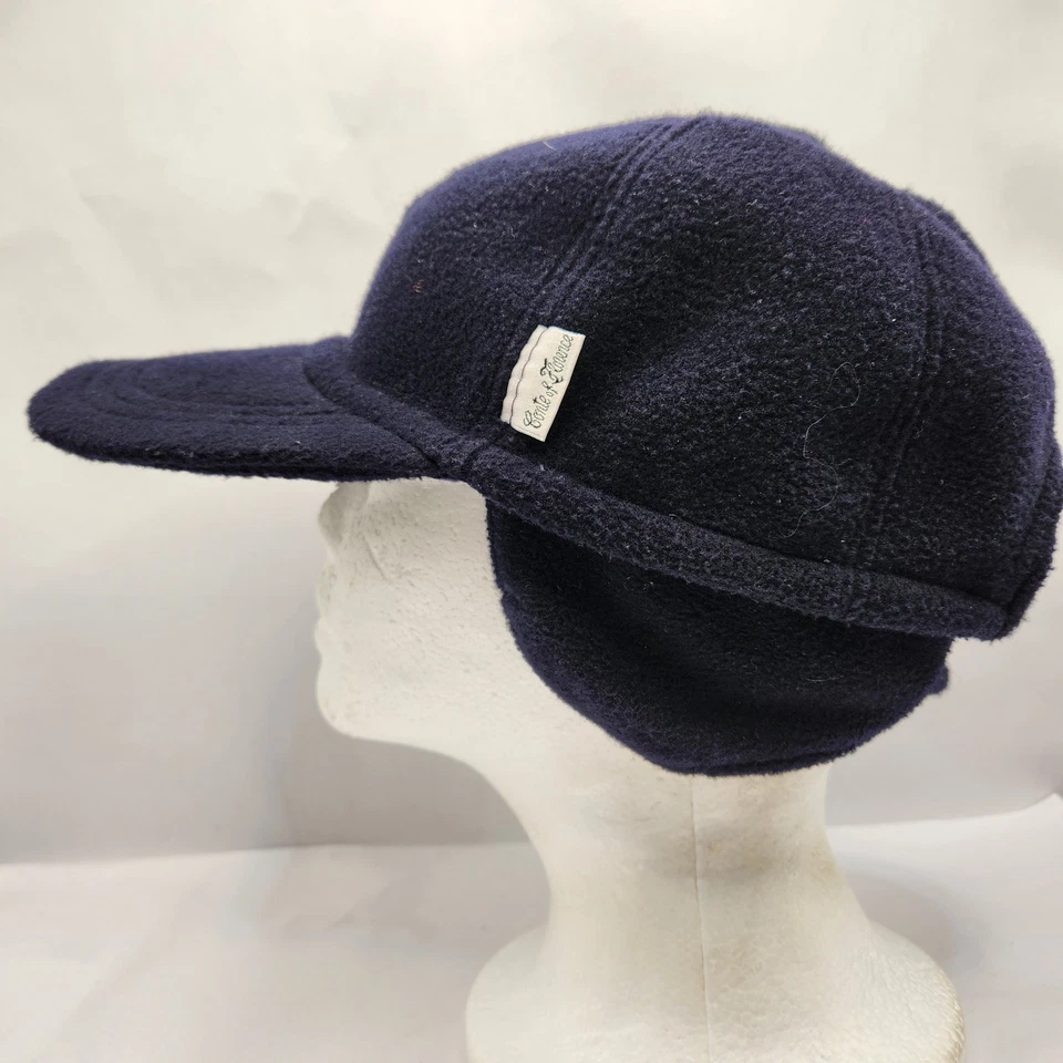 Conte of Florence Men’s Cap Flat Hat Earflaps Newsboy Classic Blue Made In Italy - Image 2 of 4