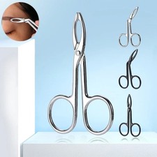 Scissor Shaped Eyebrow Tweezers Flat Headed Tweezers Oblique Headed Tweezers Sta
