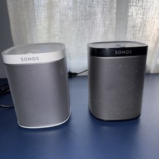 SONOS Play:1 Two Pack Wireless Speakers in Black Gray - 1 Pair