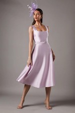 Coast Lilac Midi Dress Womens Occasion Dresses