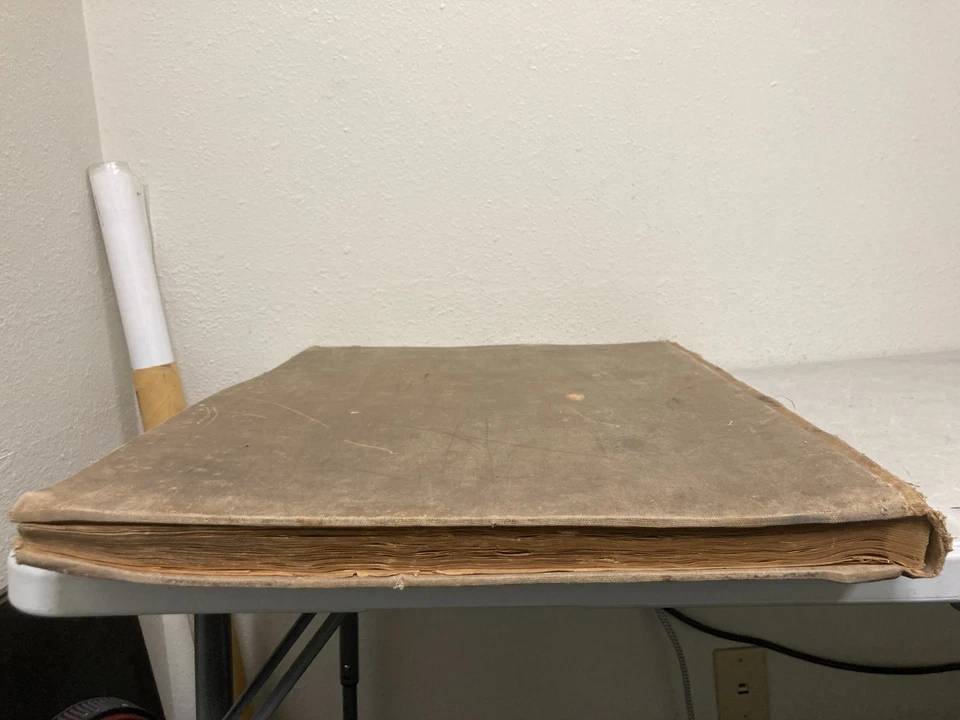 Antique Photo Album Scrap Book – Beautiful Illustrations – 25"x 19" Foto 4 de 4