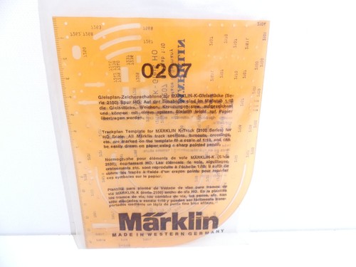 Märklin H0 0207 Schablone 1:10 für K-Gleisstücke (Serie 2100) in OVP S2004 | Zustand: Gebraucht