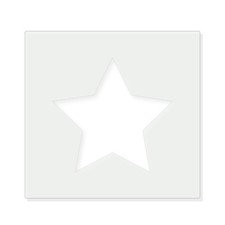Star 3 Reusable Mylar Stencil, 10 mil Plastic Paint Stencil for Crafts and Decor