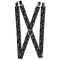 `Suspenders - 1.0`` - Multi Skull Black/Gray` (Us Import) Acc Neu