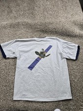 Vintage Loral Space Systems N Star Satellite Shirt XL Mens Gray Short Sleeve 90s