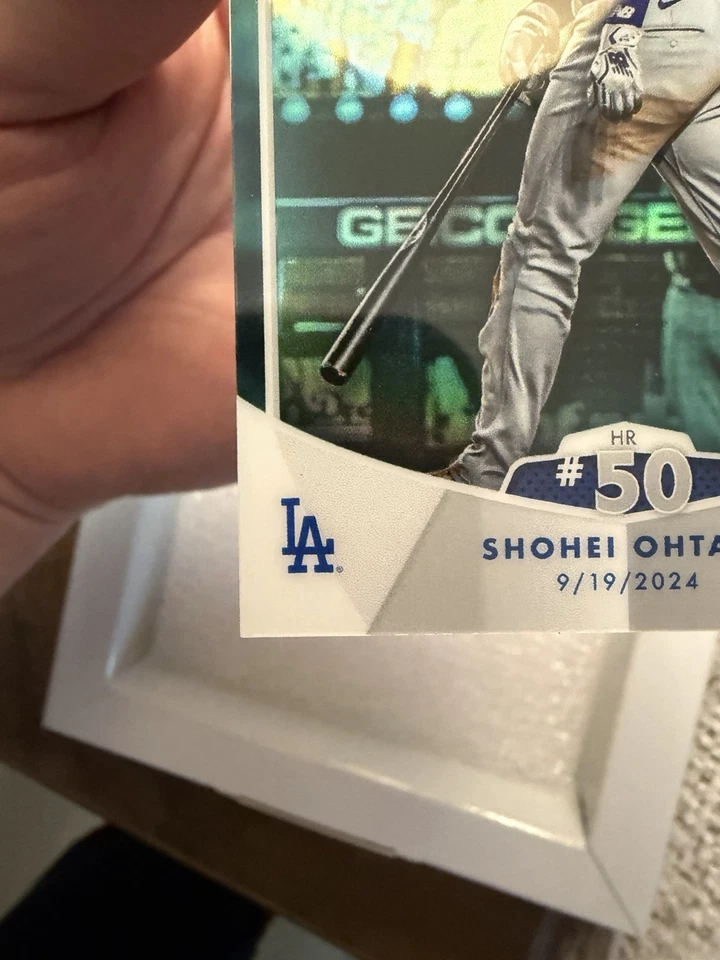 Shohei Ohtani 50/50 Topps Aqua /75 HOME RUN #50!! - Image 4 of 4