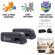 Humane Electric Mouse Trap 2-Pack: Fast Zapping Solution with Infrared Sensors