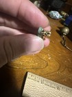 Vintage Export Chinese carving Bat Silver Mark brooch — photo 8