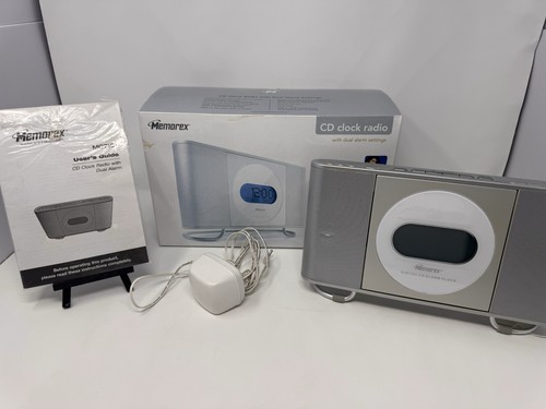 Memorex MC7101 Digital Stereo Clock Radio AM/FM Dual Alarm CD Player (See Video)