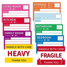 WSICSE 160 Pcs 6 x 4 inch Moving Labels for Boxes, Large 7 Color Coded Moving...