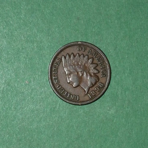 1898 INDIANHEAD CENT    *PHOTOGRADE XF/AU*     #484