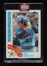 2023 Archives Signature Series All-Star 30/99 Ted Simmons Buyback Auto HOF 06bg