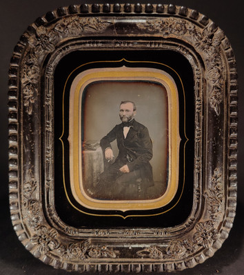 Fixon Paris (signed) Daguerreotype 1/4 plate A. Courthiade Notable Haute Garonne